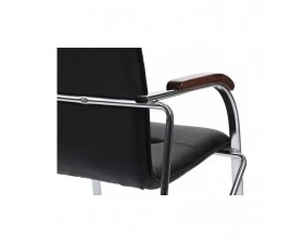 Стул Самба с деревянными подлокотниками SMB-02H Хром гальв. images