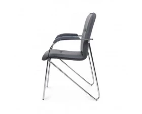 Стул Самба с пластиковыми подлокотниками SMB-03H Хром гальв. images