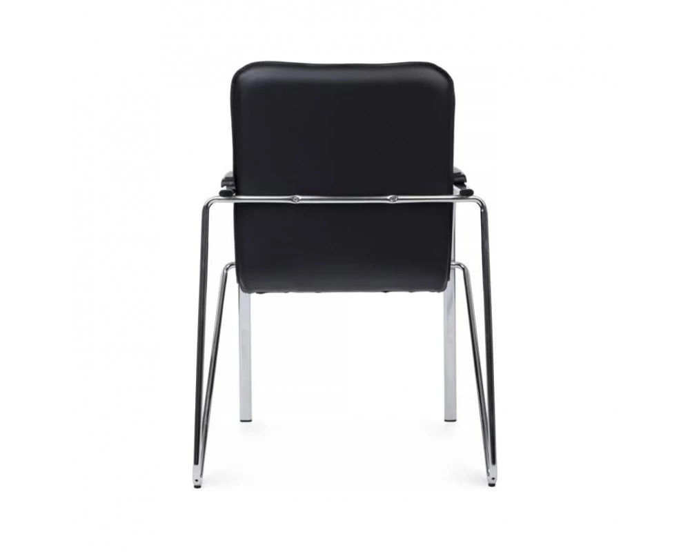 Стул Самба с пластиковыми подлокотниками SMB-03H Хром гальв.