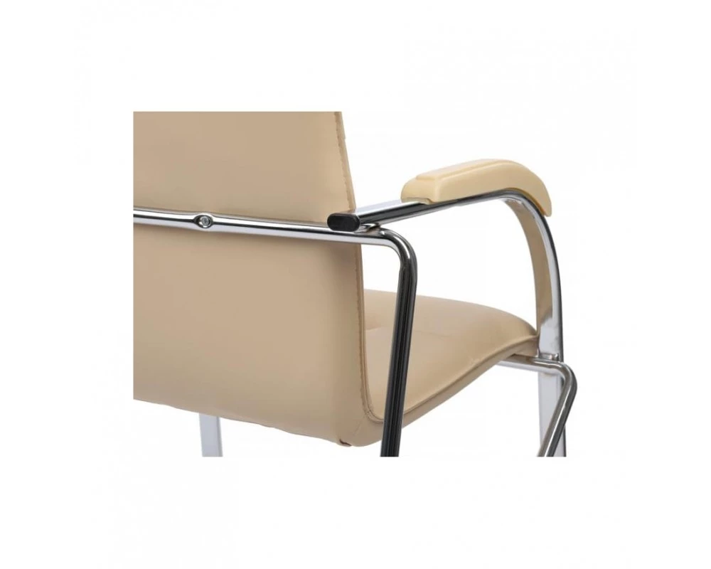 Стул Самба с пластиковыми подлокотниками SMB-03H Хром гальв.