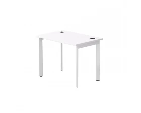 Стол прямой на металлокаркасе 980х670х755 мм опоры 45гр Everprof EVO Белый/Белый images