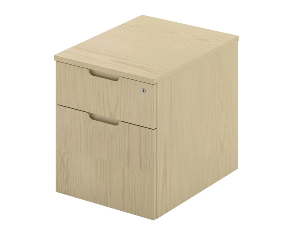 Тумба мобильная 1 ящик, 1 архив, с замком матовая 450х565х510 Bosco