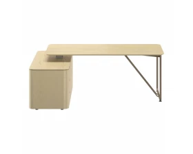 Стол руководителя с модулем матовый 1980х1625х745 Infinity images