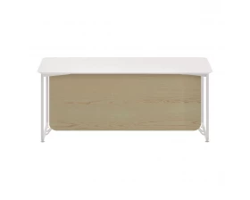 Стол руководителя с передней панелью лакированный 1800х625х12 Infinity images