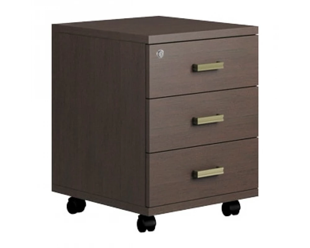 Тумба подкатная с 3 ящиками Chicago Венге