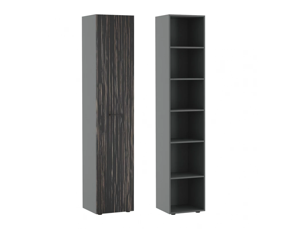 Шкаф для бумаг 45 Dali шпон Эбен/Антрацит