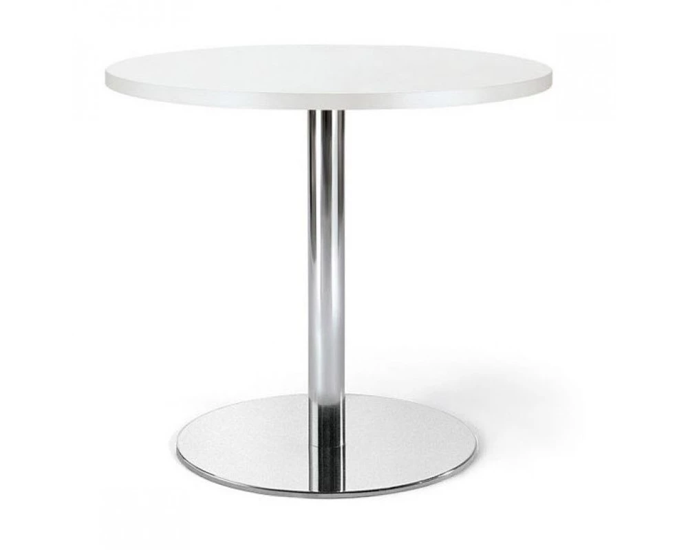 Стол кофейный D60x50 Cafe Белый/Хром