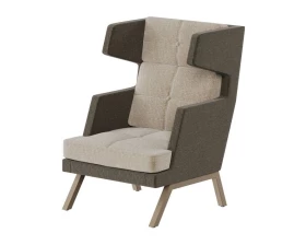 Кресло высокое с декором из пуговиц Aldo images