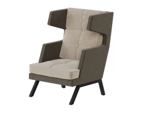 Кресло высокое с декором из пуговиц Aldo images