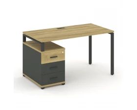 Стол письменный с 1 опорной тумбой CN.SP-303 W 1380/1746x720x750 Concept images