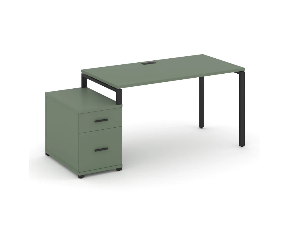 Стол письменный с 1 опорной тумбой CN.SP-308 B 1580/1946x720x750 Concept