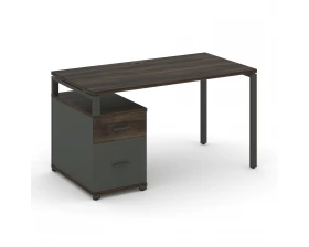 Стол письменный с 1 опорной тумбой CN.SP-308 W 1580/1946x720x750 Concept images