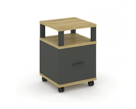 Тумба мобильная 1 распаш. фасад с надставкой CN.TUM-008 A 420x420x615 Concept images