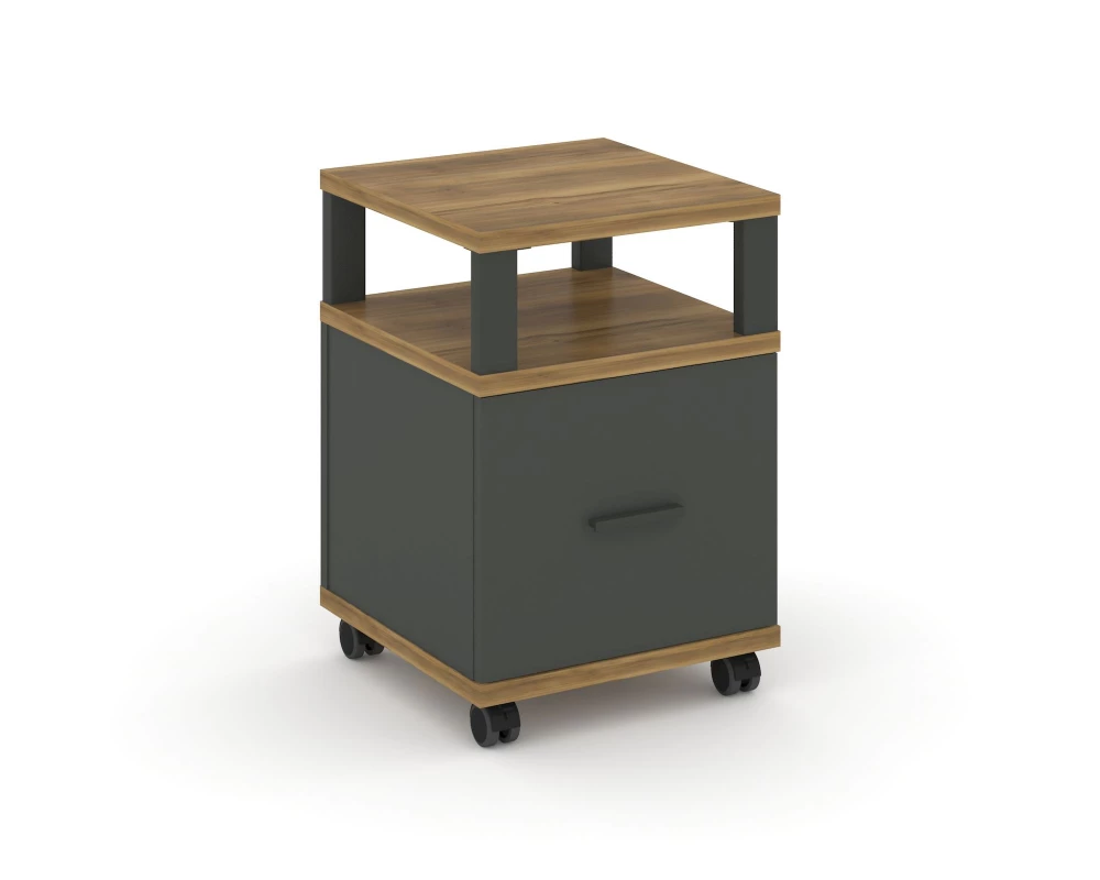 Тумба мобильная 1 распаш. фасад с надставкой CN.TUM-008 A 420x420x615 Concept