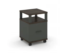 Тумба мобильная 1 распаш. фасад с надставкой CN.TUM-008 A 420x420x615 Concept images