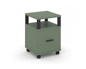 Тумба мобильная 1 распаш. фасад с надставкой CN.TUM-008 B 420x420x615 Concept images
