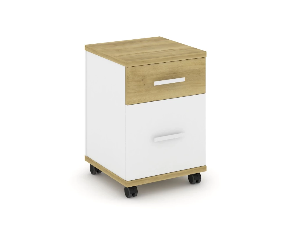 Тумба мобильная 1 ящ. 1 распаш. фасад CN.TUM-009 W 420x420x615 Concept