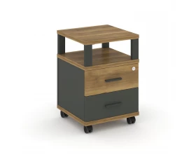 Тумба мобильная 2 ящ. с надставкой CN.TUM-002 A 420x420x615 Concept images