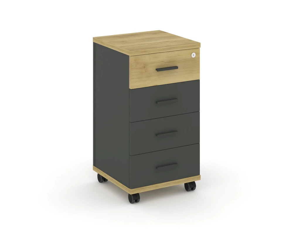 Тумба мобильная 4 ящ. CN.TUM-005 A 420x420x782 Concept