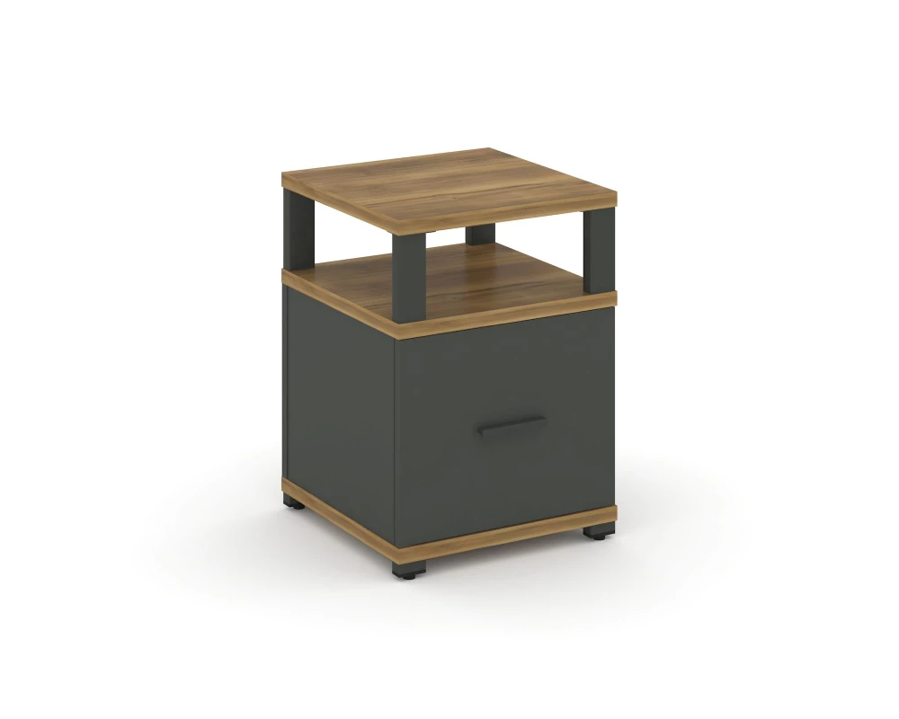 Тумба приставная 1 распаш. фасад с надставкой CN.TUP-005 W 420x420x583 Concept