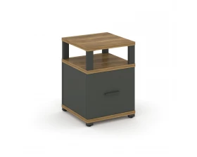 Тумба приставная 1 распаш. фасад с надставкой CN.TUP-005 W 420x420x583 Concept images