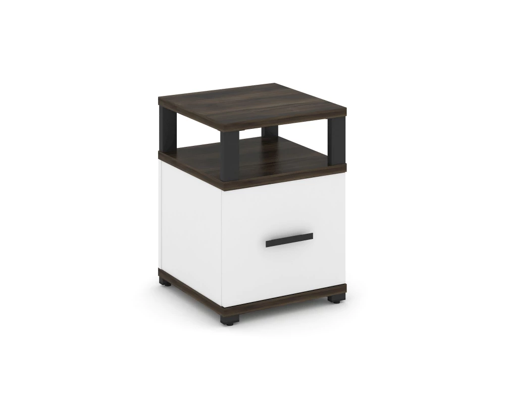 Тумба приставная 1 распаш. фасад с надставкой CN.TUP-005 W 420x420x583 Concept