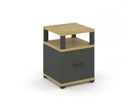 Тумба приставная 1 распаш. фасад с надставкой CN.TUP-005 W 420x420x583 Concept images