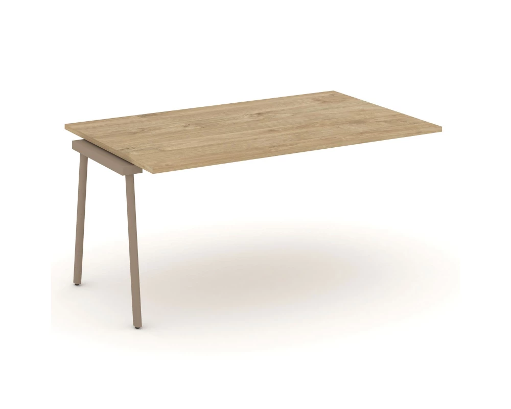 Проходной наборный элемент переговорного стола на плоскоовальной трубе 158x98x75 Estetica