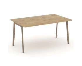 Стол переговорный на плоскоовальной трубе 158x98x75 Estetica images