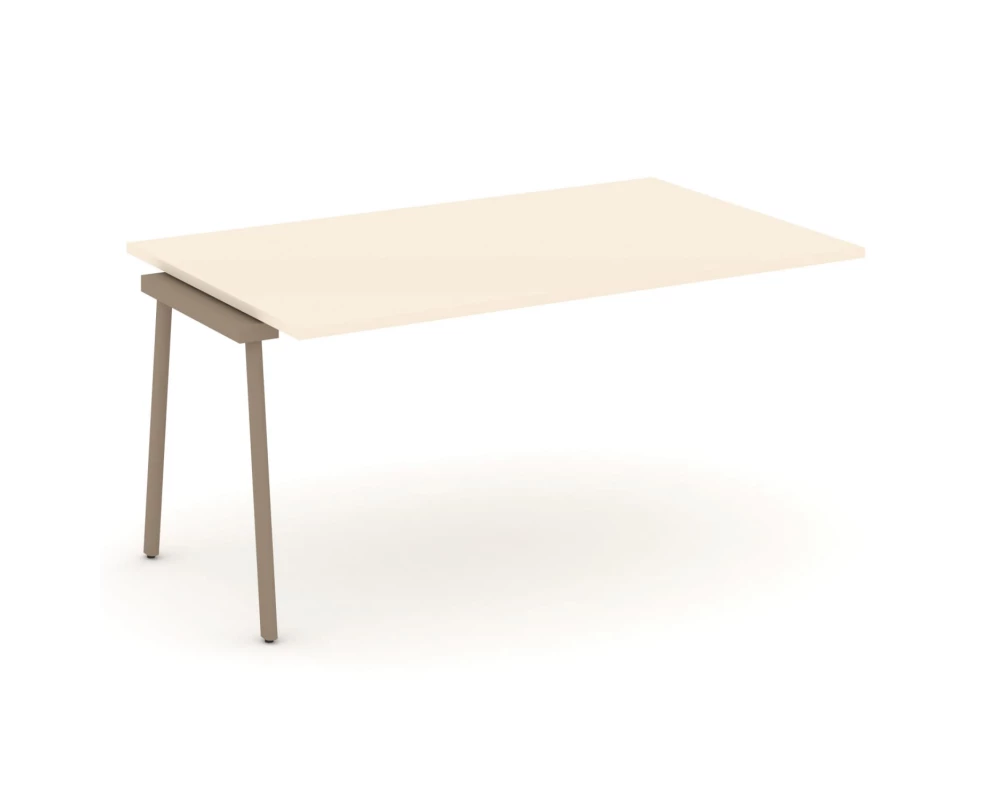 Проходной наборный элемент переговорного стола на плоскоовальной трубе 158x98x75 Estetica