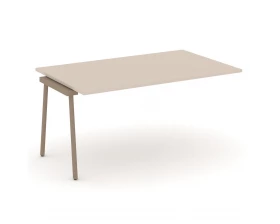 Проходной наборный элемент переговорного стола на плоскоовальной трубе 158x98x75 Estetica images