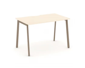 Стол рабочий с вырезом на плоскоовальной трубе 118x73x75 Estetica images