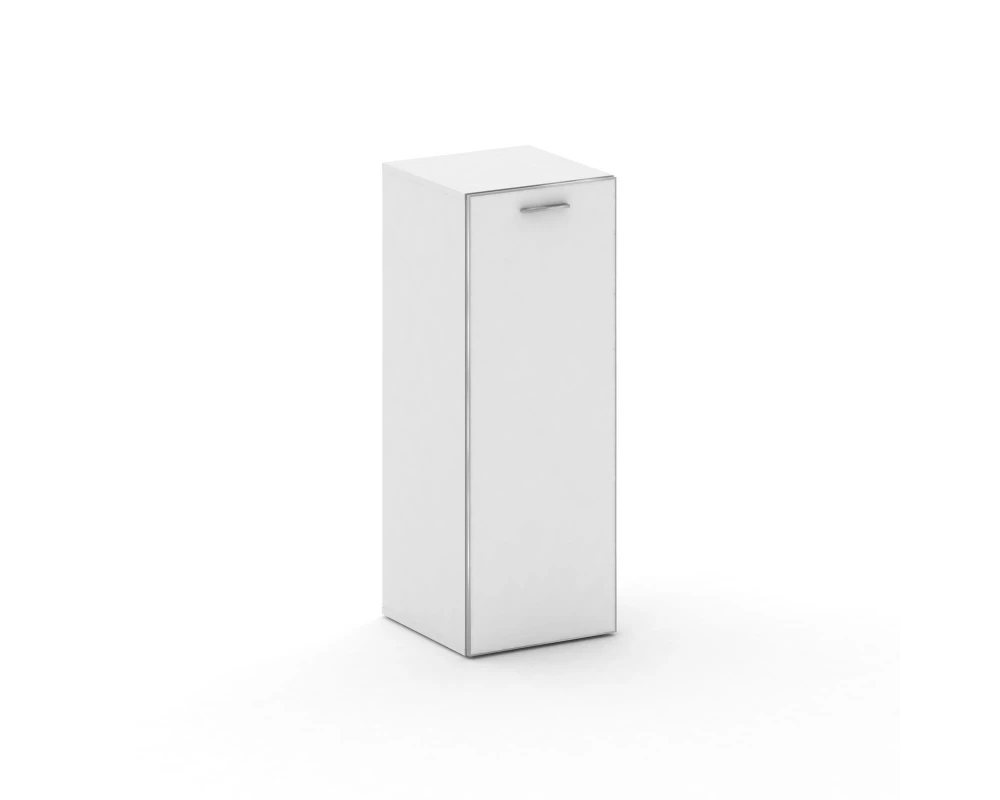 Шкаф узкий средний правый стекл. дверь закрытый 450x460x1202 Fresco