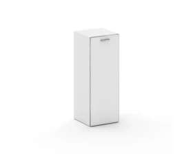 Шкаф узкий средний правый стекл. дверь закрытый 450x460x1202 Fresco images