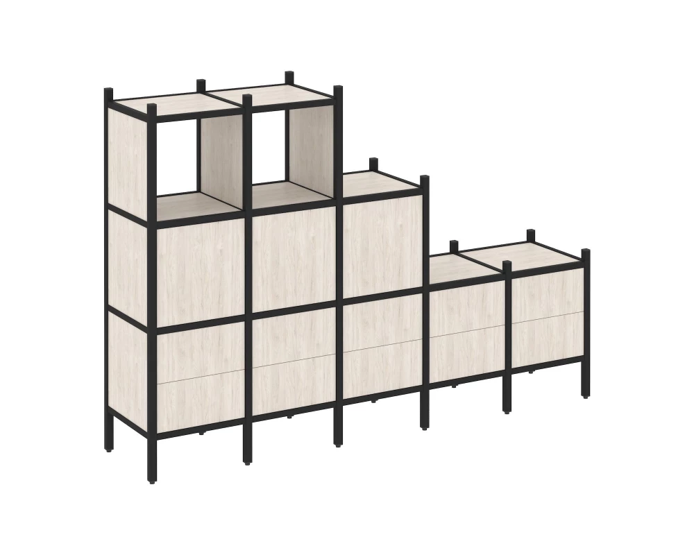 Прямой стеллаж L-19 2110x446x1458 Loft