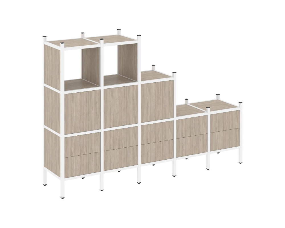 Прямой стеллаж L-19 2110x446x1458 Loft