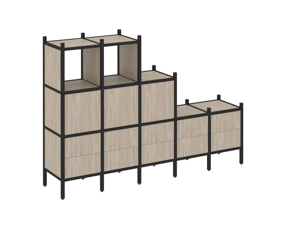 Прямой стеллаж L-19 2110x446x1458 Loft