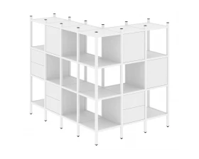 Угловой внешний стеллаж наборный L-52 1694x1278x1458 Loft images