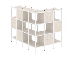 Угловой внешний стеллаж наборный L-52 1694x1278x1458 Loft images