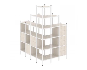 Угловой внешний стеллаж наборный L-56 1694x1278x2280 Loft images