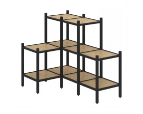 Угловой внутренний стеллаж L-37 862x1278x1047 Loft images