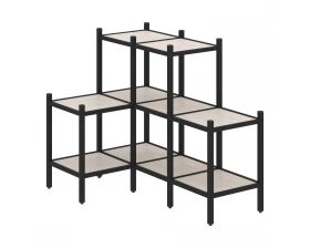 Угловой внутренний стеллаж L-37 862x1278x1047 Loft images