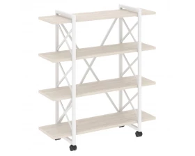 Стеллаж на колесных опорах - 4 полки 1200х400х1334 Loft images