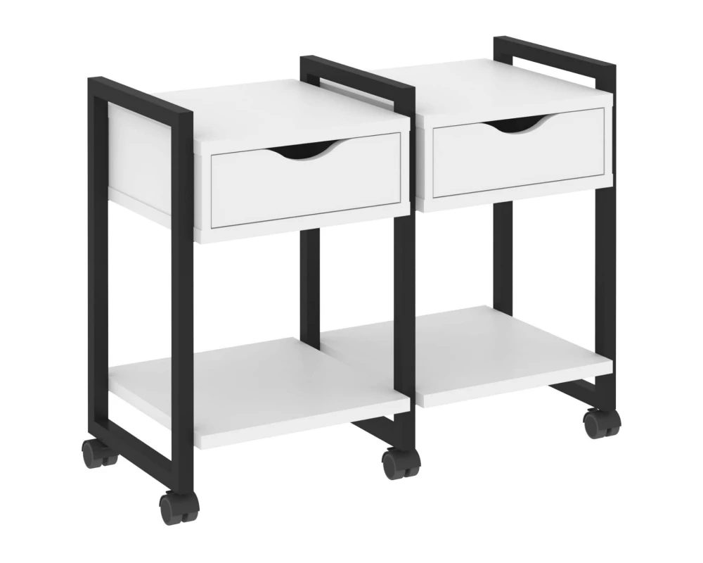 Тумба на колесных опорах наборная. Вариант №1 970х460х767 Loft