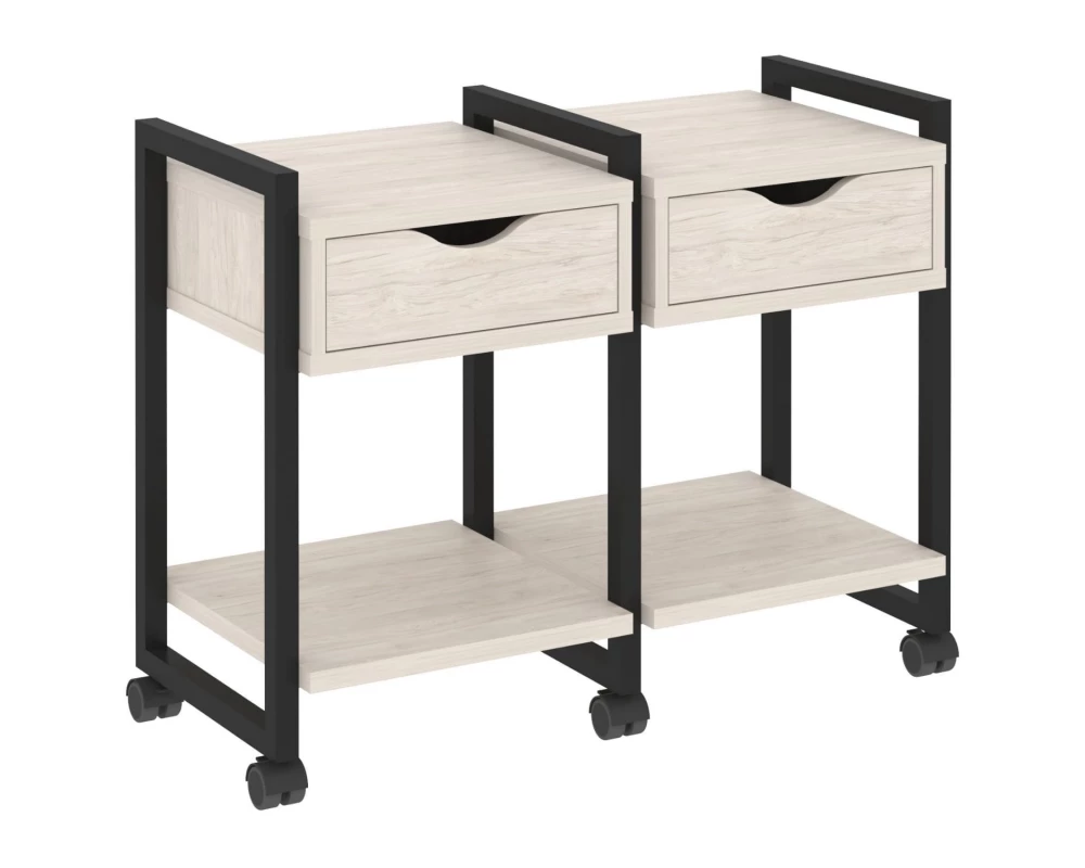 Тумба на колесных опорах наборная. Вариант №1 970х460х767 Loft