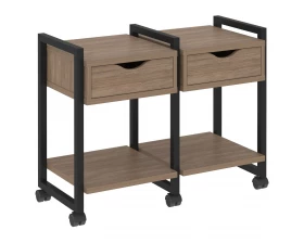 Тумба на колесных опорах наборная. Вариант №1 970х460х767 Loft images