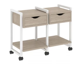 Тумба на колесных опорах наборная. Вариант №1 970х460х767 Loft images