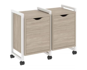 Тумба на колесных опорах наборная. Вариант №2 970х460х767 Loft images