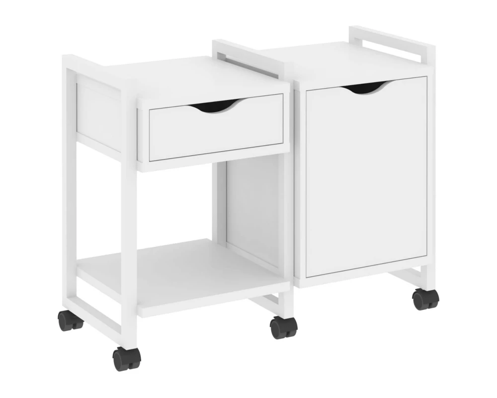 Тумба на колесных опорах наборная. Вариант №3 970х460х767 Loft