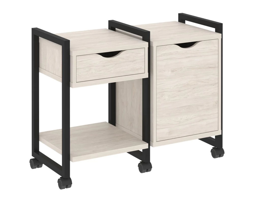 Тумба на колесных опорах наборная. Вариант №3 970х460х767 Loft